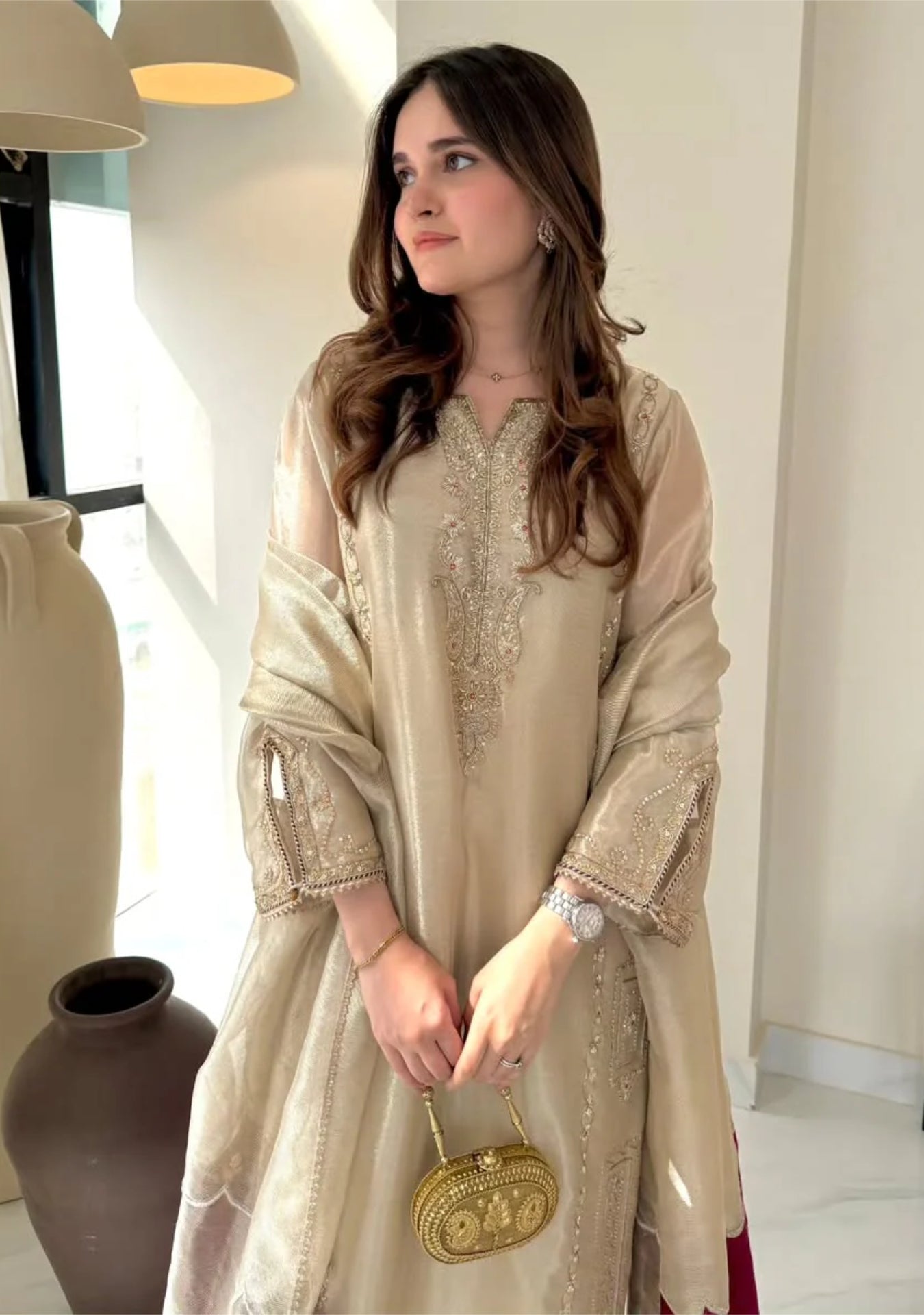 3 PEICE | Ivory Gold